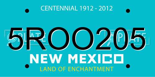 5ROO205 New Mexico License Plate