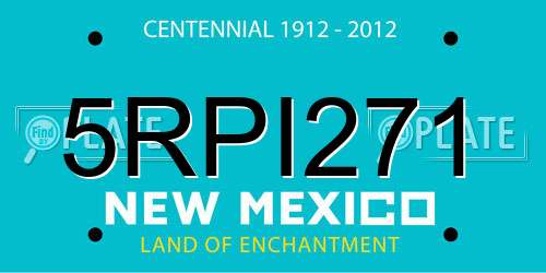 5RPI271 New Mexico License Plate