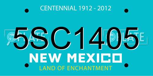 5SC1405 New Mexico License Plate