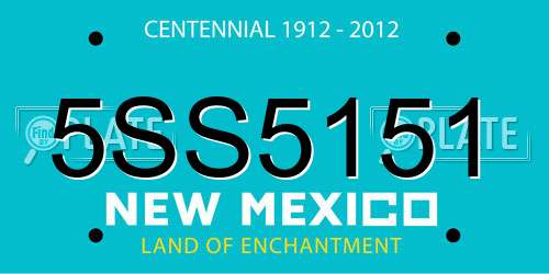 5SS5151 New Mexico License Plate