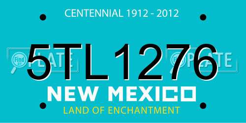 5TL1276 New Mexico License Plate