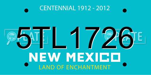 5TL1726 New Mexico License Plate