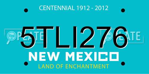 5TLI276 New Mexico License Plate
