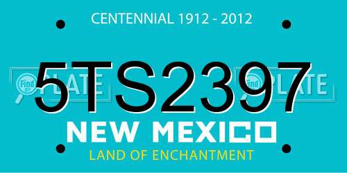 5TS2397 New Mexico License Plate