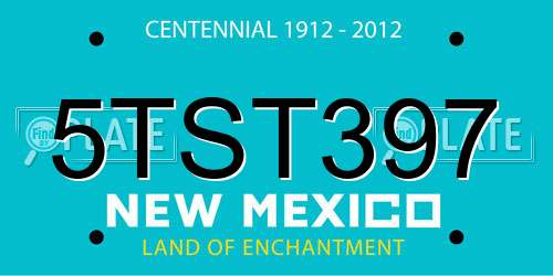 5TST397 New Mexico License Plate