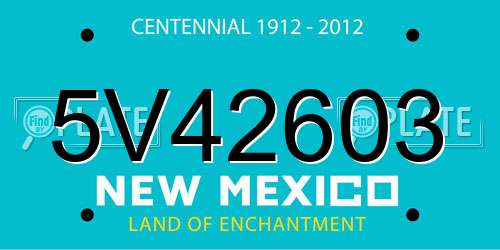5V42603 New Mexico License Plate