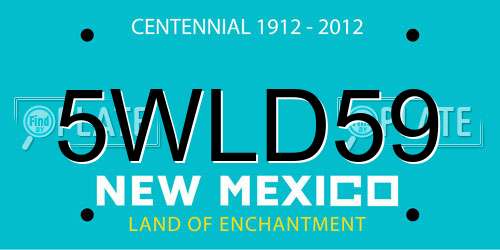 5WLD59 New Mexico License Plate