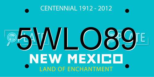 5WLO89 New Mexico License Plate