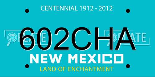 602CHA New Mexico License Plate