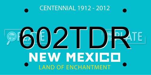 602TDR New Mexico License Plate