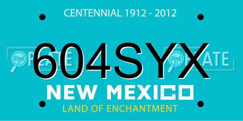 604SYX New Mexico License Plate