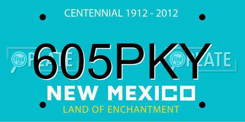605PKY New Mexico License Plate