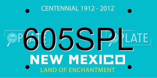 605SPL New Mexico License Plate