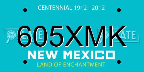 605XMK New Mexico License Plate
