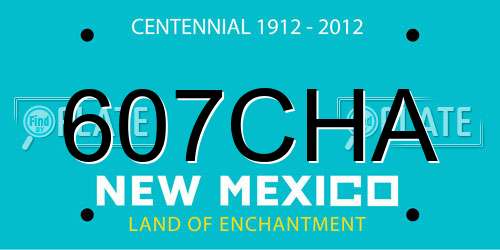 607CHA New Mexico License Plate