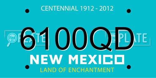 6100QD New Mexico License Plate
