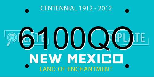 6100QO New Mexico License Plate