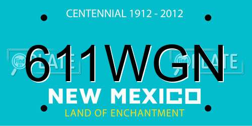 611WGN New Mexico License Plate