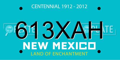 613XAH New Mexico License Plate