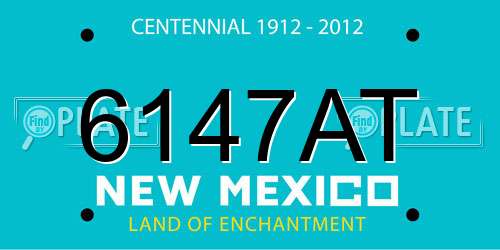 6147AT New Mexico License Plate
