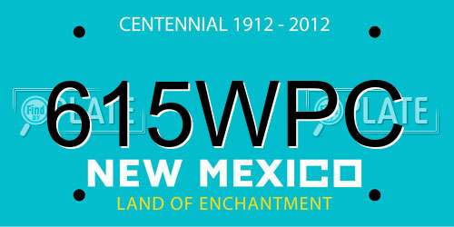 615WPC New Mexico License Plate