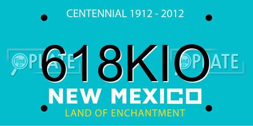 618KIO New Mexico License Plate