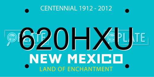 620HXU New Mexico License Plate