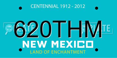 620THM New Mexico License Plate
