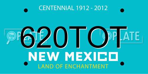 620TOT New Mexico License Plate