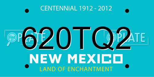 620TQ2 New Mexico License Plate