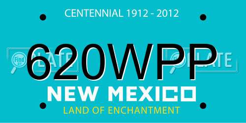 620WPP New Mexico License Plate