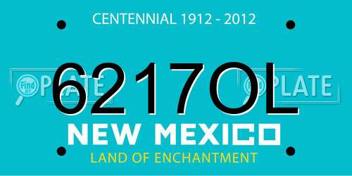 6217OL New Mexico License Plate