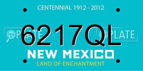 6217QL New Mexico License Plate