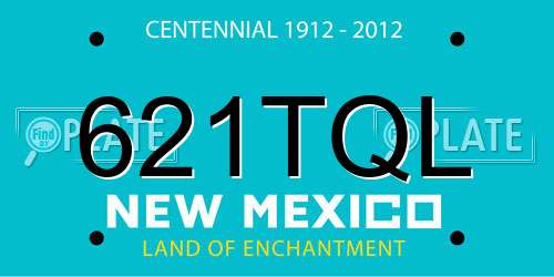 621TQL New Mexico License Plate