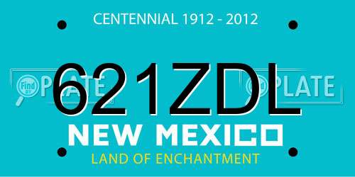 621ZDL New Mexico License Plate