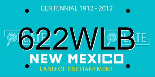 622WLB New Mexico License Plate