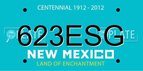 623ESG New Mexico License Plate