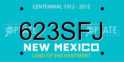 623SFJ New Mexico License Plate