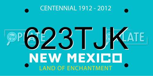 623TJK New Mexico License Plate