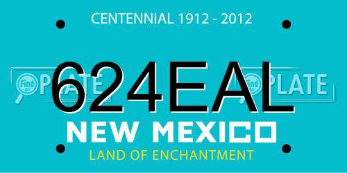 624EAL New Mexico License Plate