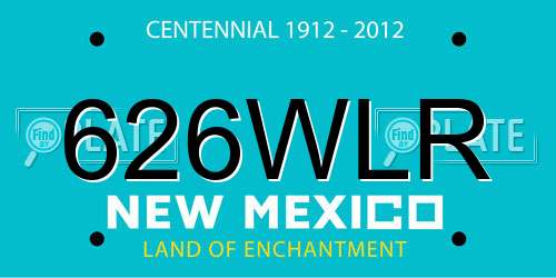 626WLR New Mexico License Plate