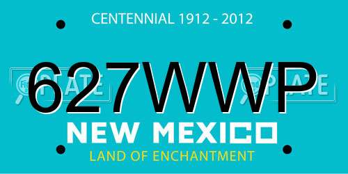627WWP New Mexico License Plate