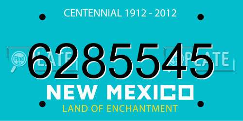 6285545 New Mexico License Plate