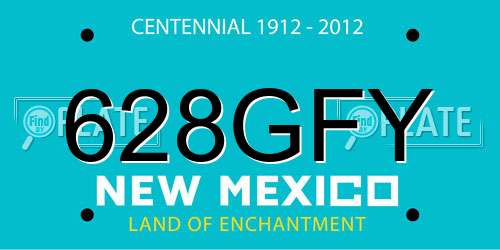 628GFY New Mexico License Plate