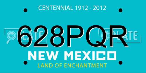 628PQR New Mexico License Plate