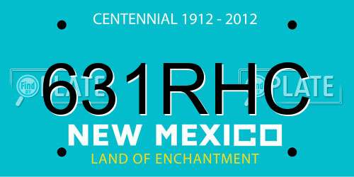 631RHC New Mexico License Plate