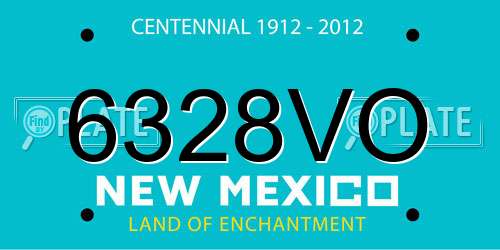 6328VO New Mexico License Plate
