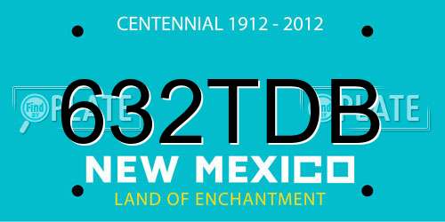 632TDB New Mexico License Plate