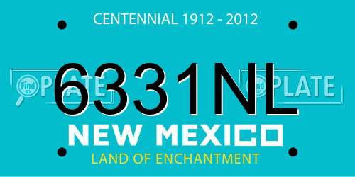 6331NL New Mexico License Plate