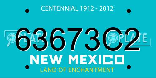 63673C2 New Mexico License Plate